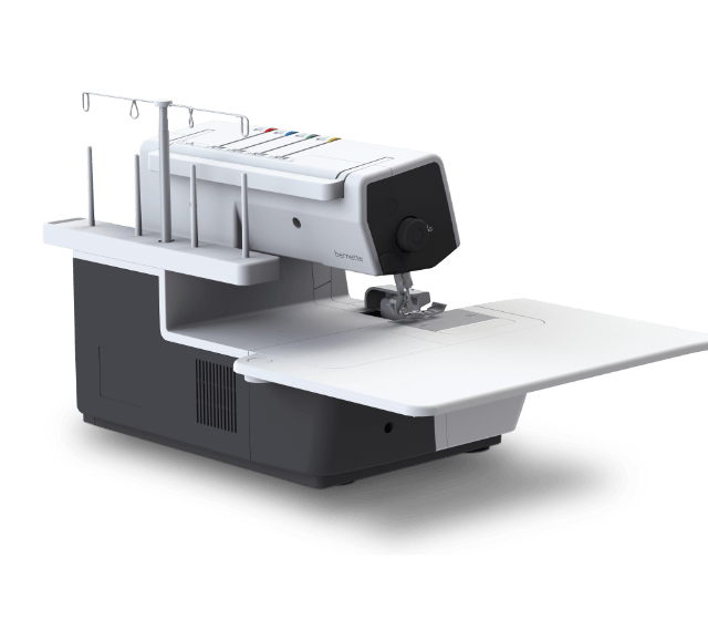 Draadontspanning als de naaivoet omhoog is gehaald