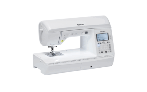 Groot werkoppervlak - 210 mm rechts van de naald