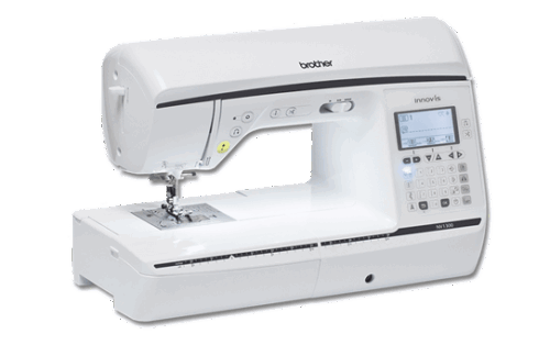 Groot werkoppervlak - 210 mm rechts van de naald