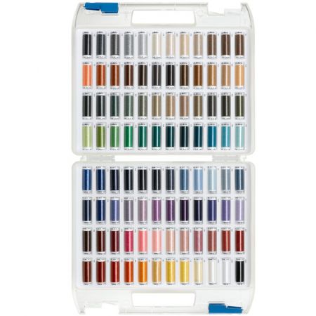 Garenbox met 96 klosjes Seralon naaigaren